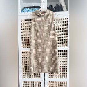 EEUC Lilly Pulitzer Beige and Pink Sleeveless Dress. White label